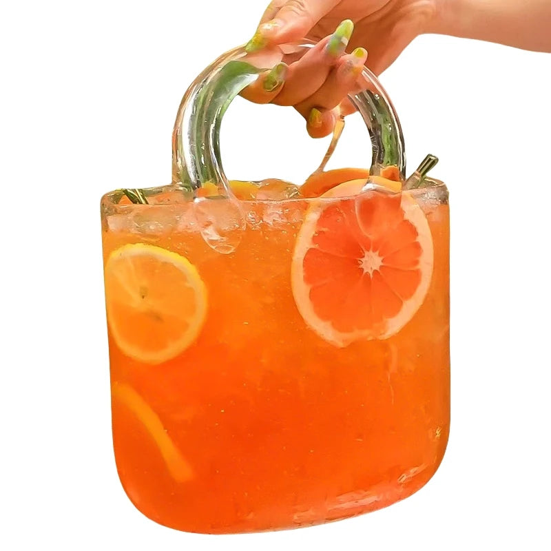2300ml Handheld Glass Cocktail Cup – Fruit Wine Party Glass Cocktail Glass HIP