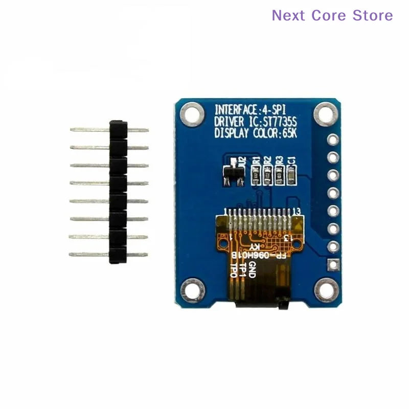 0.96" IPS TFT LCD Display Module 160x80 SPI ST7735S 3.3V LCD Display Module HIP