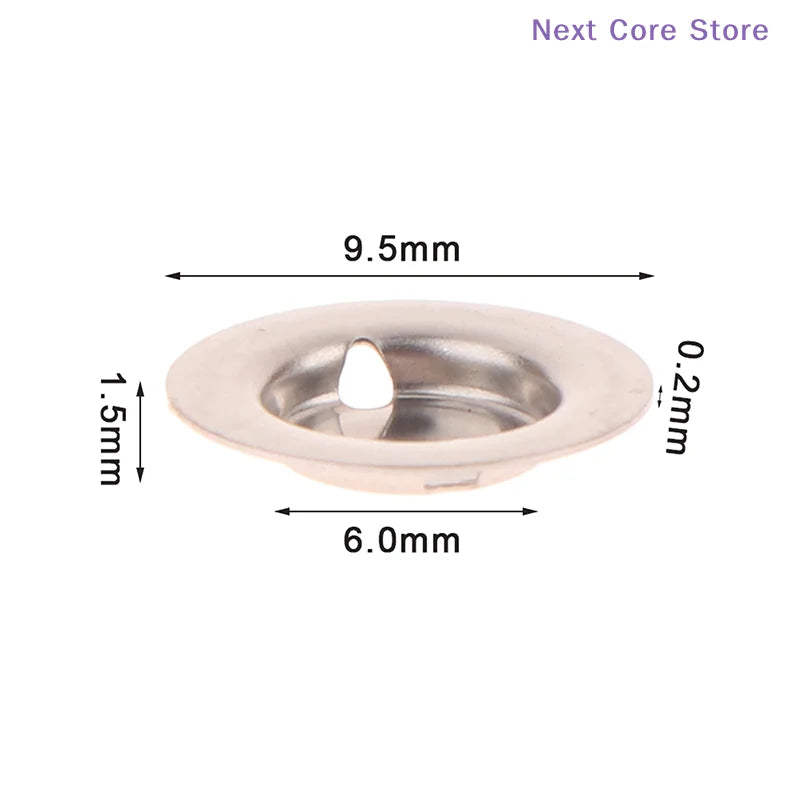 100-Pack 18650 Battery Tip Cap Gaskets – Stainless Steel Battery Tip Cap Gaskets HIP