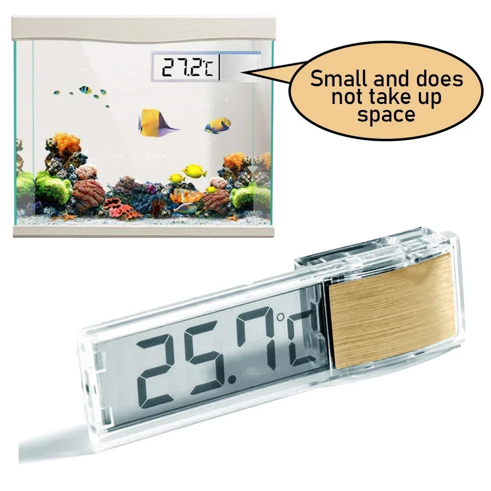 Electronic Fish Tank Temperature Waterproof Aquarium Thermometer 3D Digital LCD Fish Turtle Temp Aquarium Control Accessories HIP