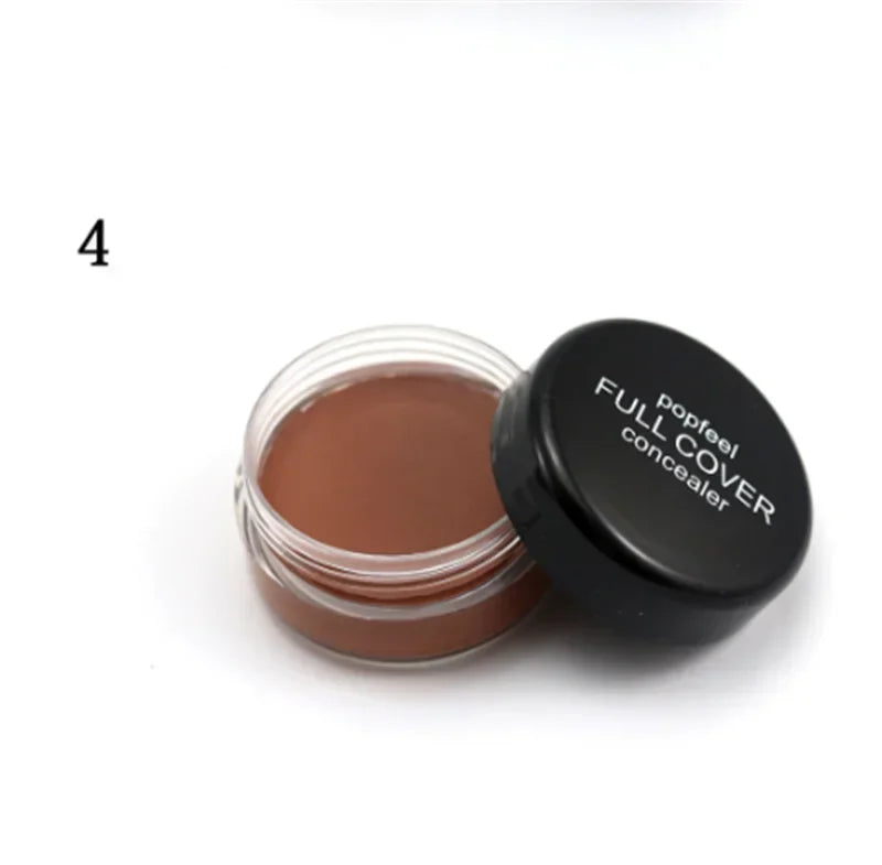 Popfeel Full Cover Concealer Hide Blemish Creamy MakeUp Face Lip Eye Foundation Makeup Contouring Corrector Make Up HIP FC04