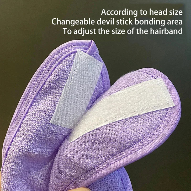 Wash Face Hairband Magic Tape Elastic Turban Womens Eyelashes Extension Spa Makeup Hair Band Top Cross Bangs Fixed Styling Tools HIP