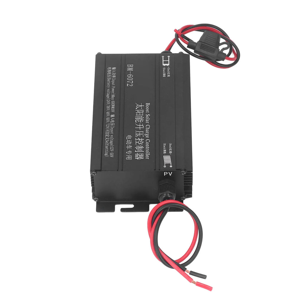 600W MPPT Boost Solar Charge Controller 12‑50V Input LCD Display Step Up Solar Charging Controller 24V 36V 48V 60V 72V HIP