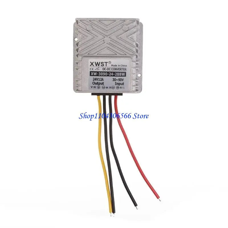 DC Step-Down Converter 30V–90V to 24V IP67 Waterproof DC Voltage Converter HIP
