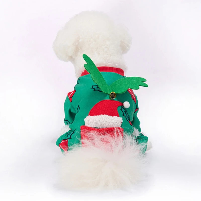 Halloween & Christmas Dog Costume – Warm Plush Outfit for Puppies Dog Costume HIP