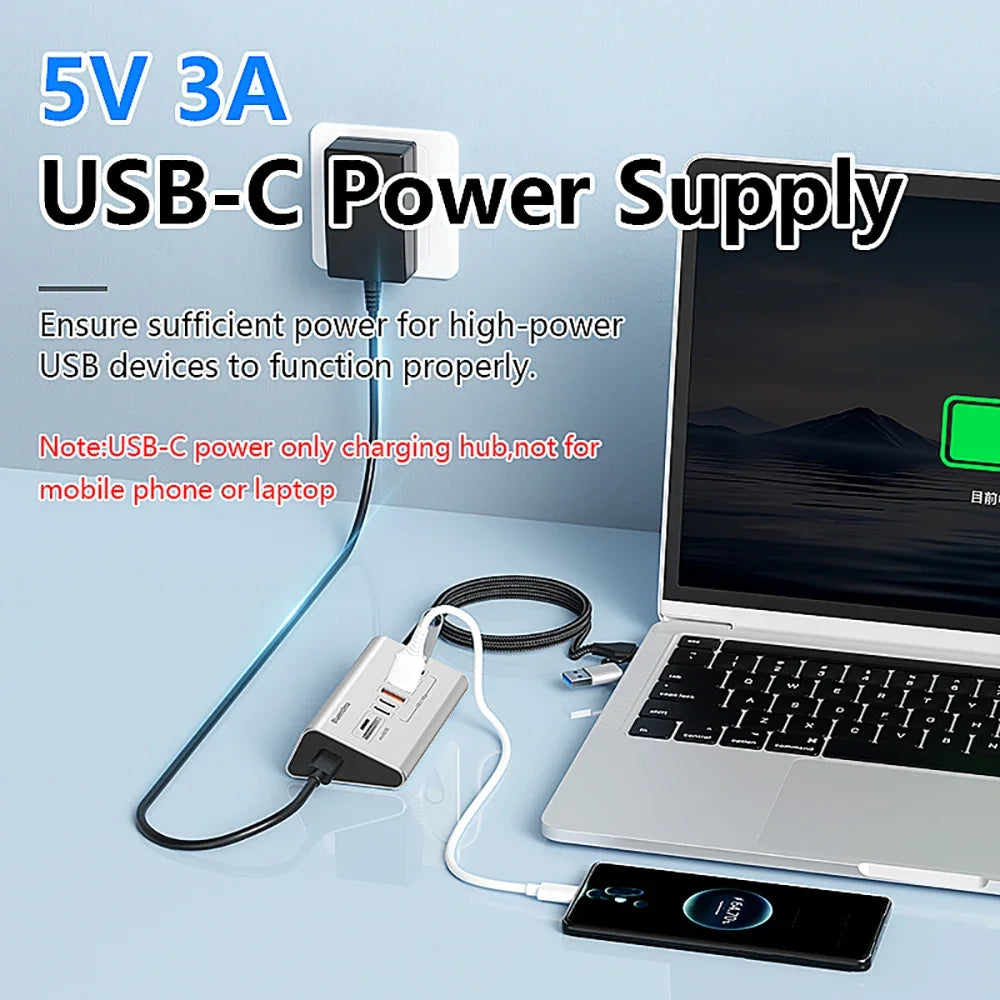 9-in-2 USB 3.2 Hub 10Gbps Docking Station with Card Reader USB Docking Station HIP