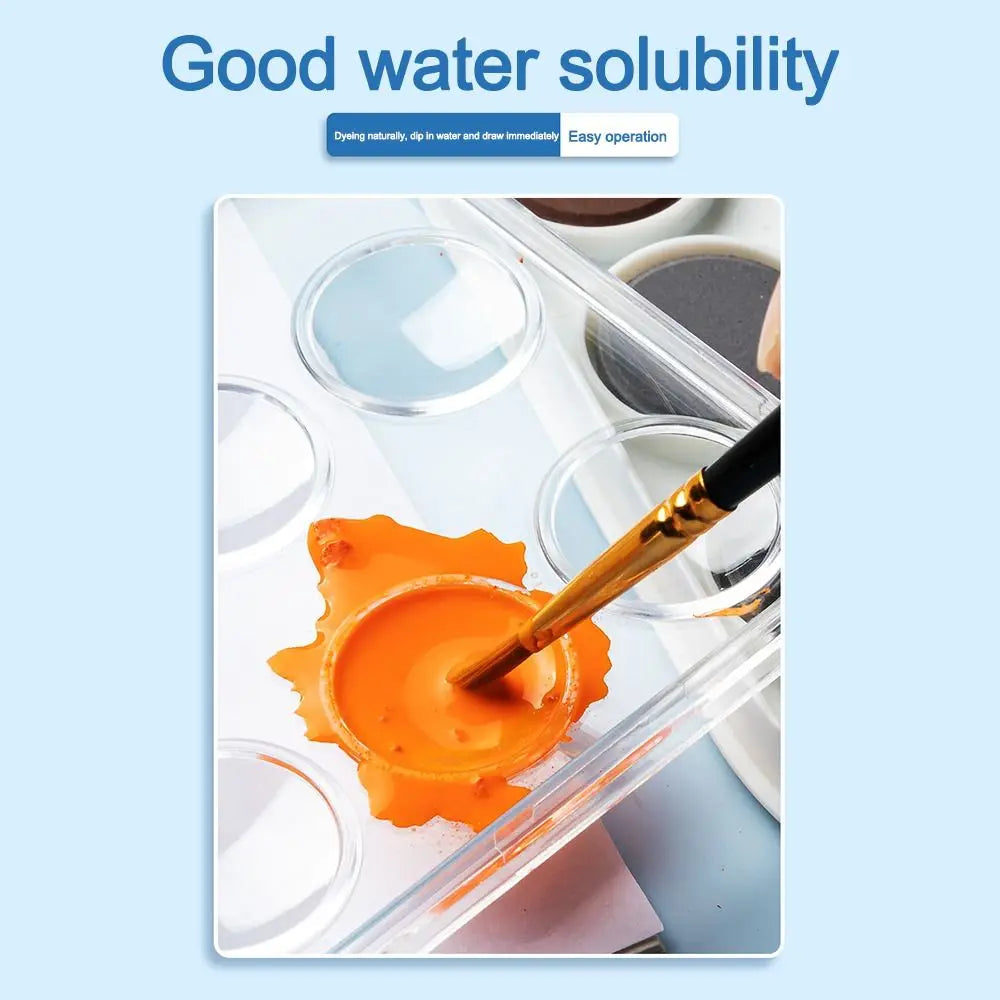 Washable Watercolor Paint Set 12–48 Colors with Water Brush Pen Watercolor Paint Set HIP