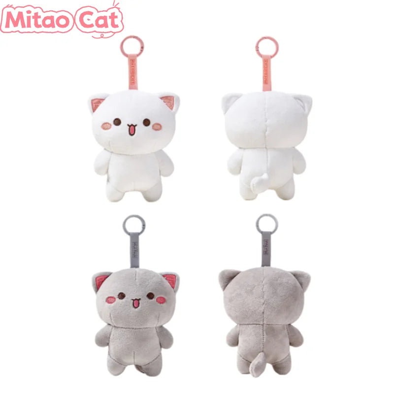 Mitao Cat & Hui Hui Plush Keychain Pendant Dolls – Mini Set Plush Keychain Pendant HIP