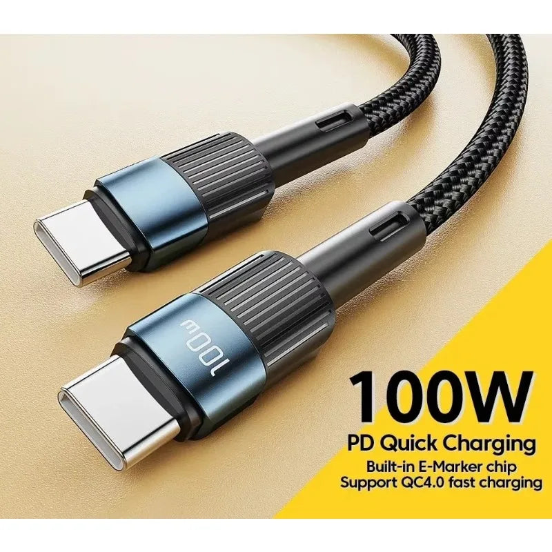 USB-C to USB-C Cable 60W/100W PD Fast Charging | 0.5m–3m USB-C Charging Cable HIP