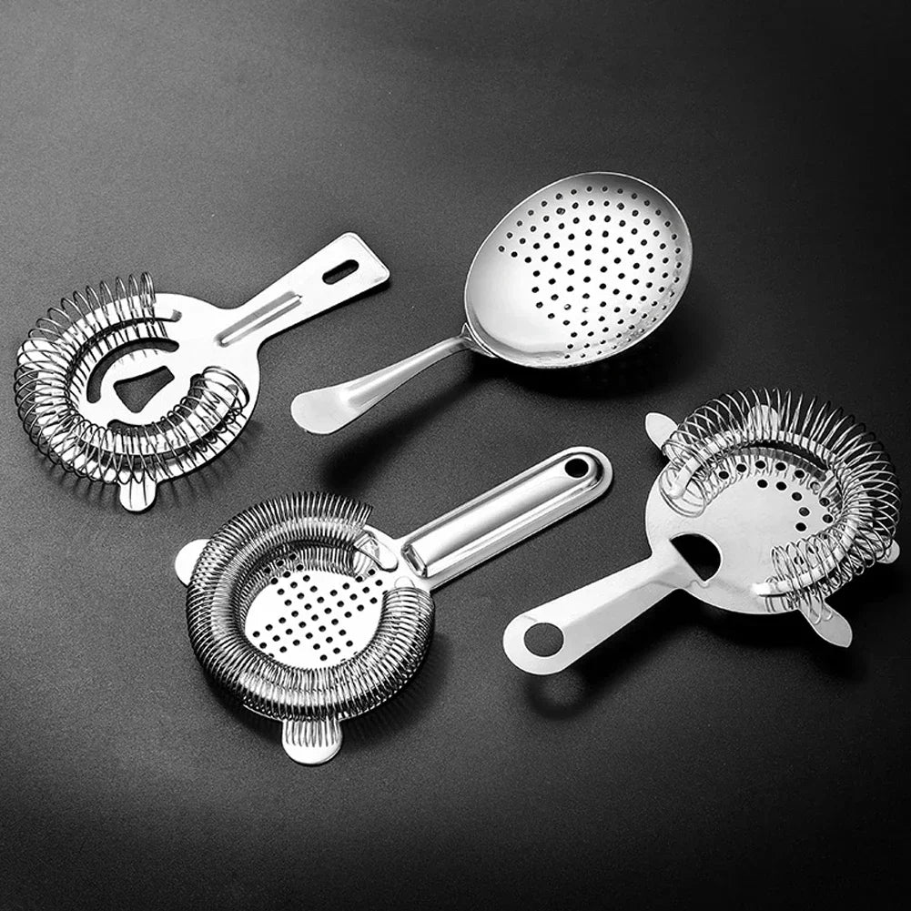 Professional Stainless Steel Martini Cocktail Strainer Shaker Mixed Drink Wine Cup Ice Filter Bar Accessories Gadgets Bar Tools HIP