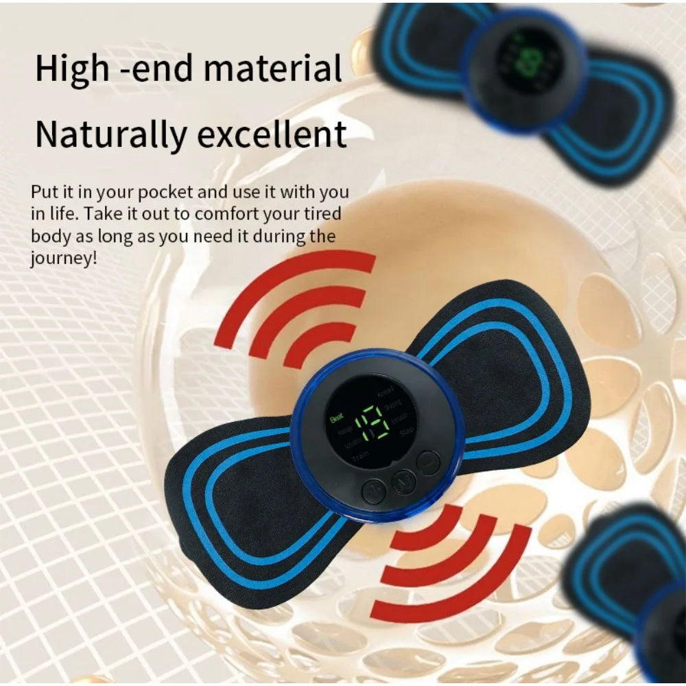 CAMMUO 8-Mode Electric Pulse Neck & Body Massager Electric Pulse Massager HIP
