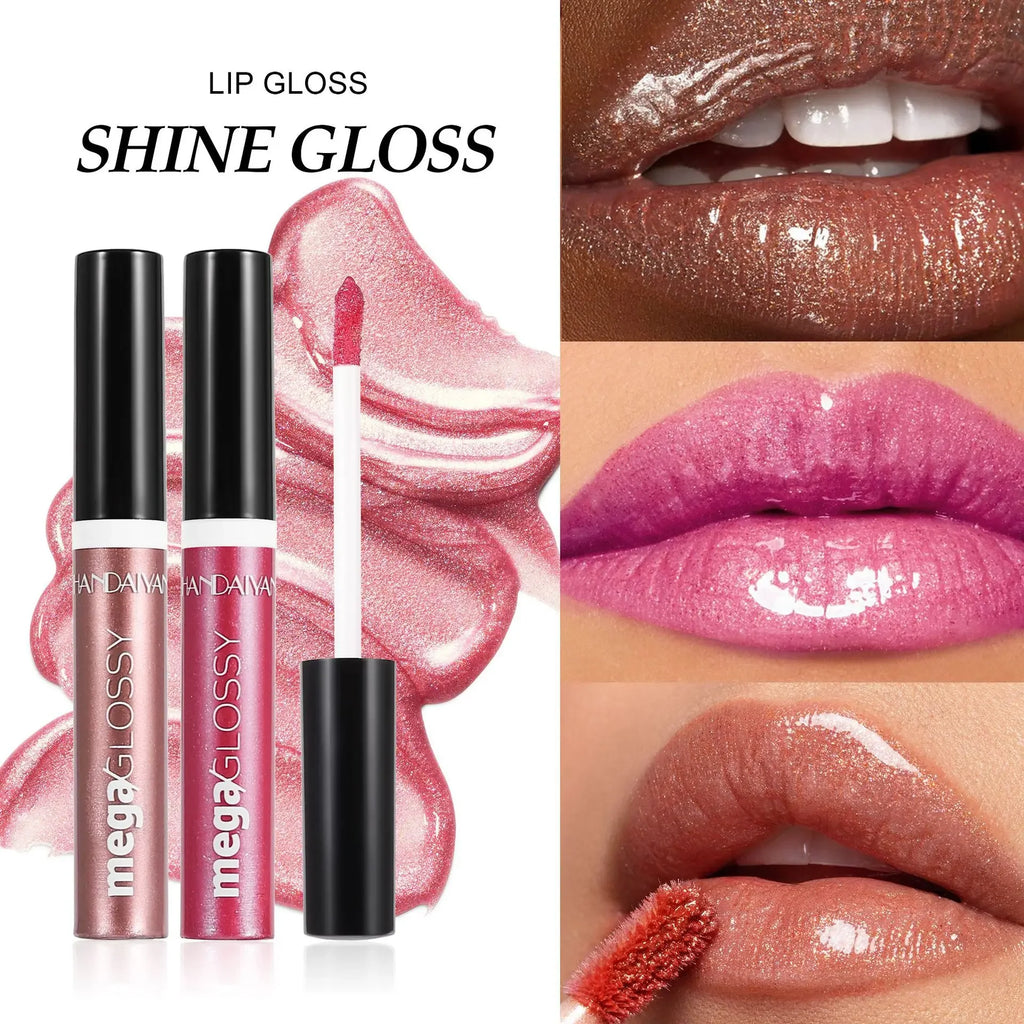 Handaiyan Mirror Shine Lip Gloss – Moisturizing Liquid Lipstick Lip Gloss HIP