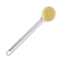 Long Handle Bath Brush – Soft Bristle Body Exfoliating Shower Body Bath Brush HIP C584-White-1PCS