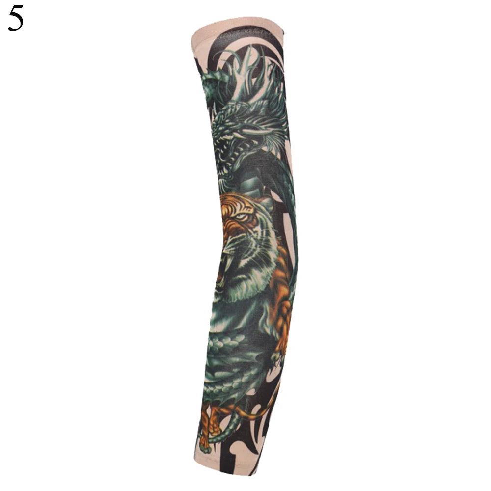 Flower Tattoo Arm Sleeves – UV Sun Protection, Men & Women UV Arm Sleeve HIP 5
