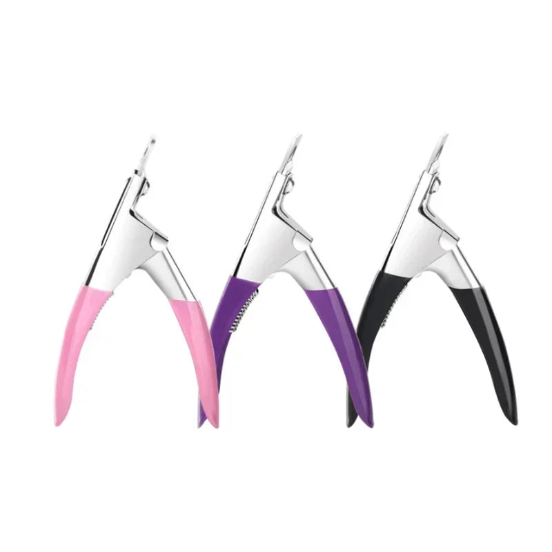Professional False Nail Clipper – U-Shape Stainless Cutter Nail Tip Clipper HIP