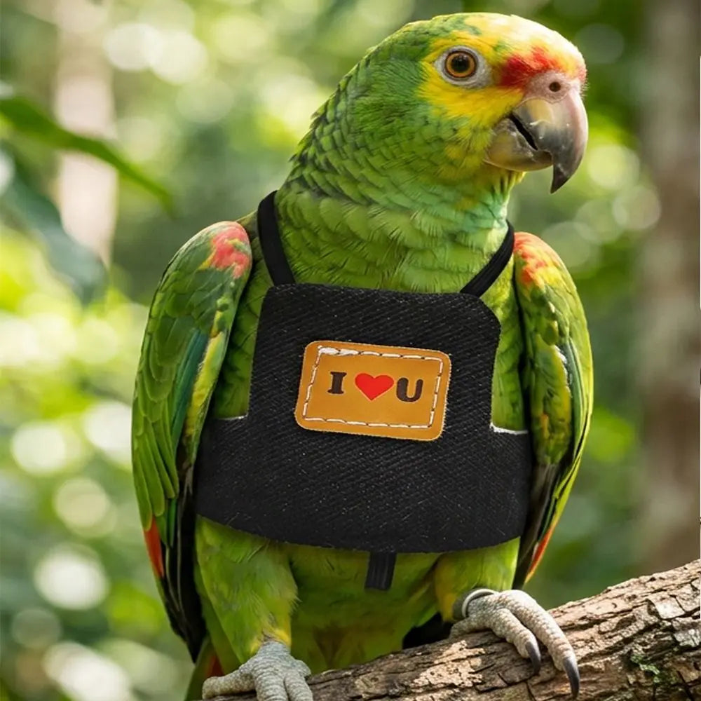 Adjustable Parrot Harness & 2M Leash – Cockatiel Flight Suit Bird Harness Leash HIP