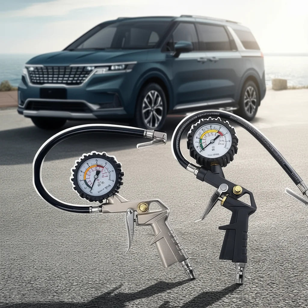 0-16Bar/0-220Psi Auto Tire Pressure Gauge Pressure Gun Type For Air Compressor Car Motorcycle SUV Inflator Pump Tire Repair Tool HIP