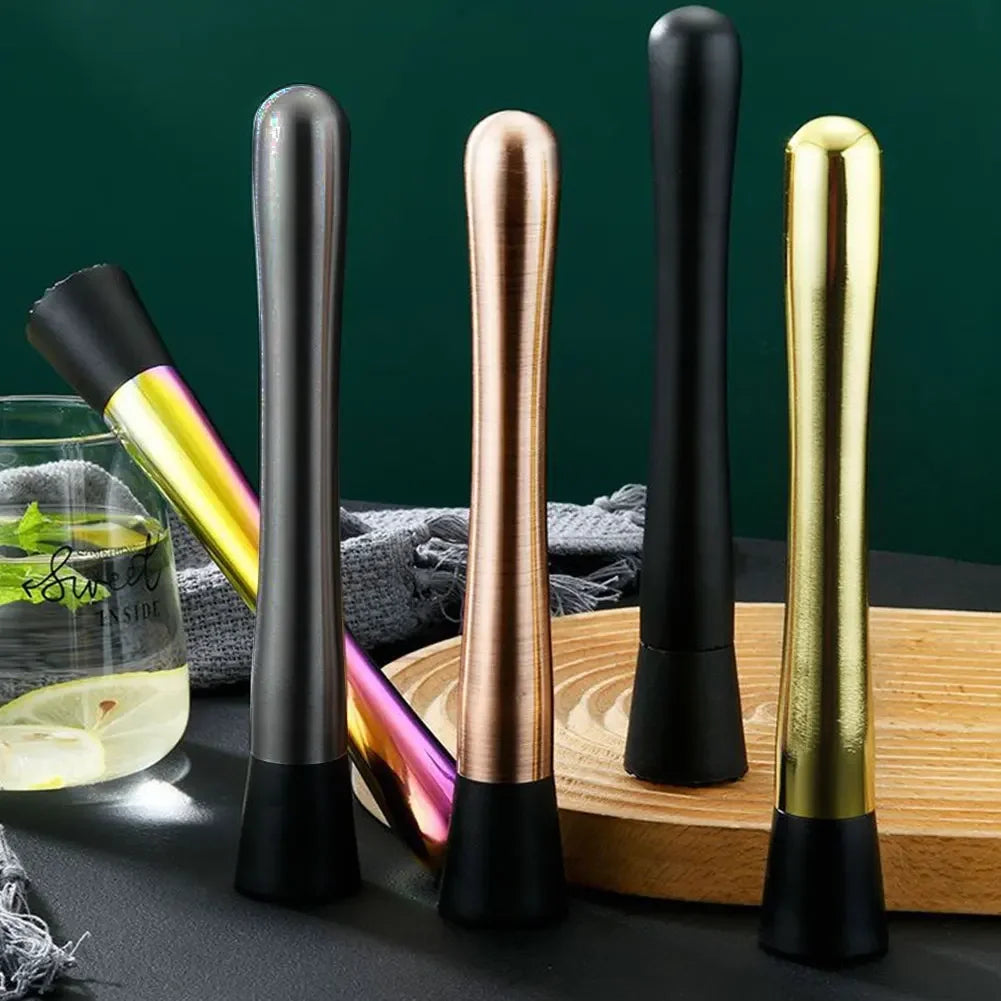 Cocktail Shaker Steel Wine Mixing Stick Muddler Cocktail Stirrer Shaker Ice Crusher Barware Tool Wine Accessories Home Bars HIP