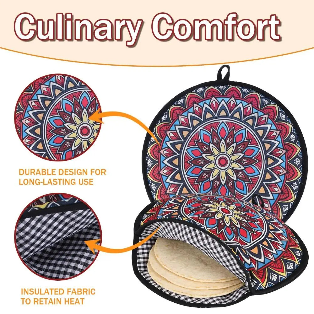 12-Inch Microwavable Insulated Tortilla Warmer Pouch Tortilla Warmer Pouch HIP