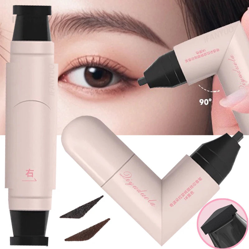 Black Brown Integrated Eyeliner Stamp Precise Outline Signet Eye Liner Extension Stamps Liquid Eyeliner Pen Waterproof Lasting HIP