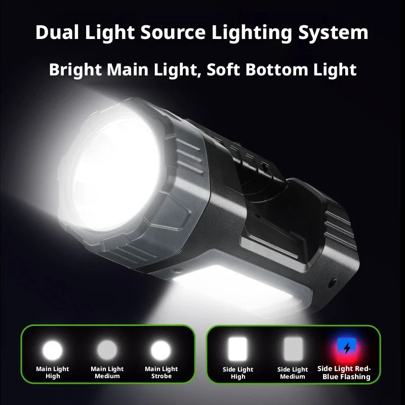 Solar LED Rechargeable Lantern – Dual-Light Camping Torch Solar Camping Lantern HIP