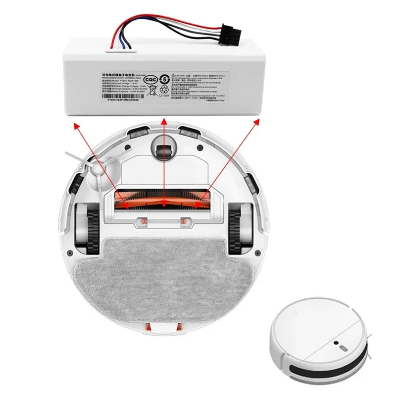 14.4V 5200mAh Li-Ion Battery for Xiaomi Robot Vacuum P1904 Robot Vacuum Battery HIP