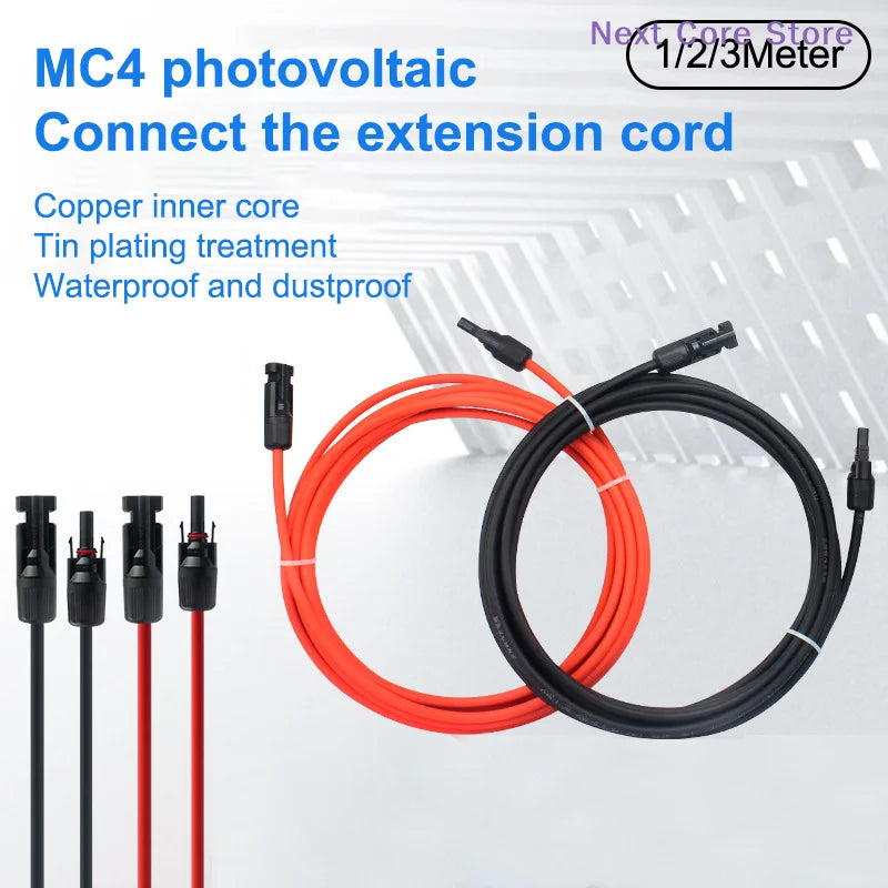 14AWG Solar Panel Extension Cable – Male & Female PV Connectors Solar Extension Cable HIP
