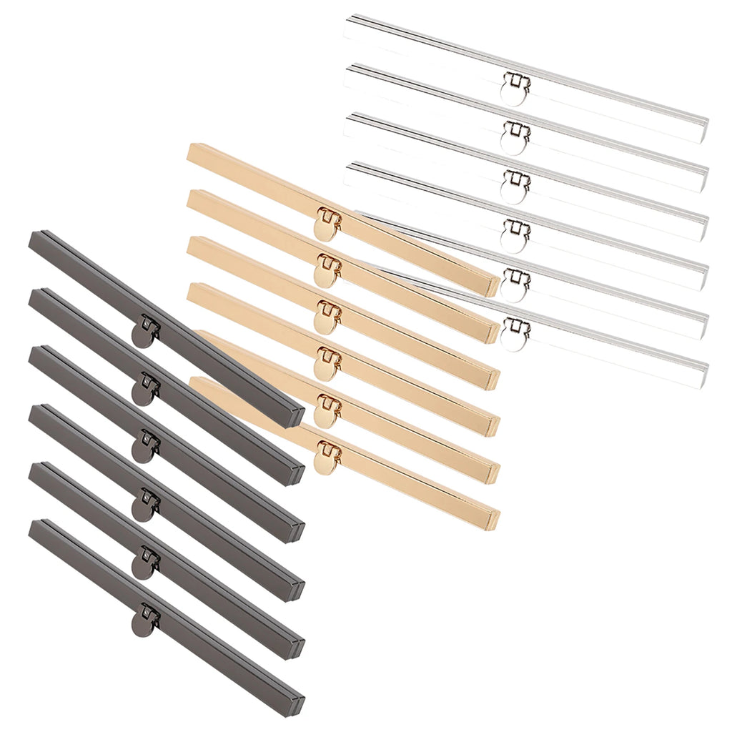 6pcs Metal Wallet Frame Straight Side Bag Supplies Hardware Accessories Iron Lightweight 19cm Bag Supplies Hardware Accessories HIP