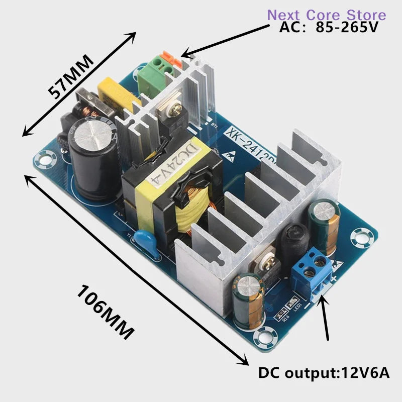 AC to DC 24V 6A 100W Switching Power Supply Board Module Switching Power Supply HIP