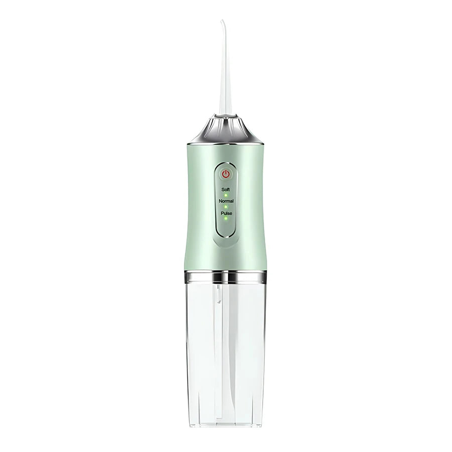 USB Rechargeable Portable Water Flosser – 3-Mode Oral Irrigator Water Flosser HIP Green