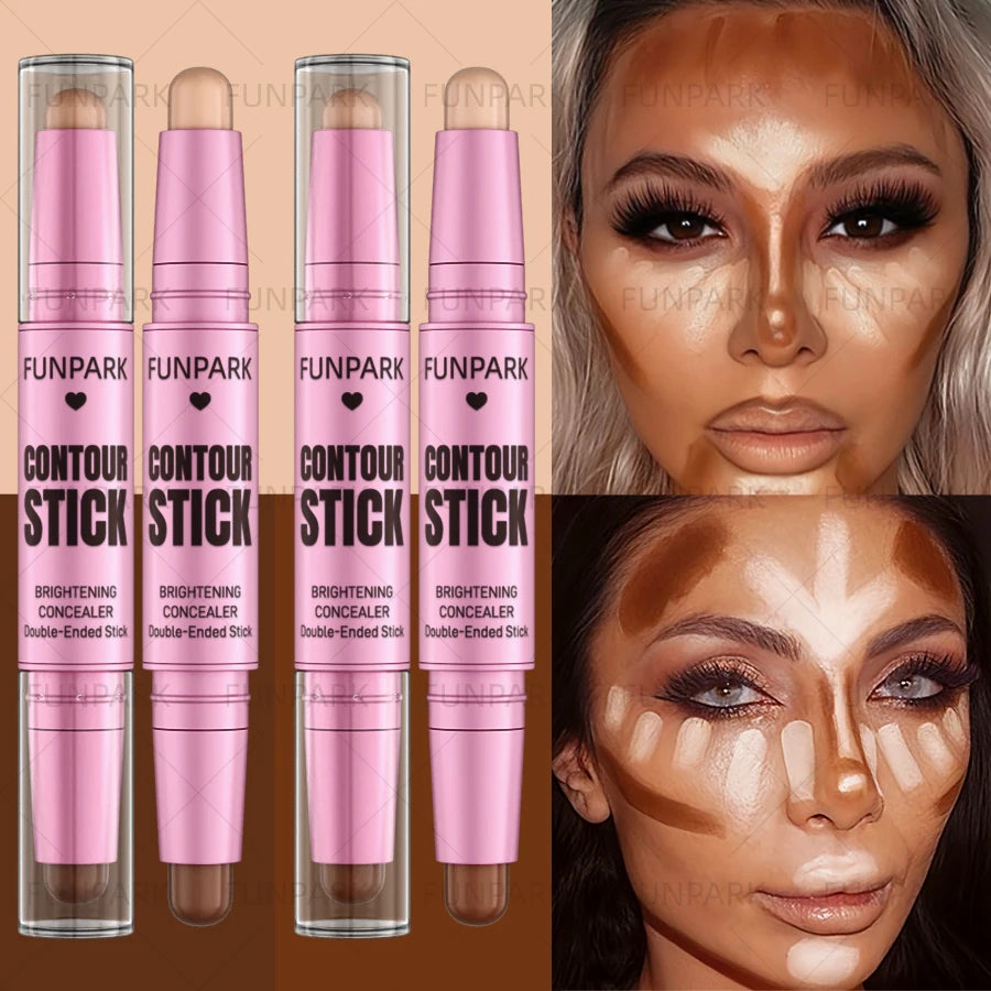 FUNPARK Double-Ended Contour & Highlight Stick | All Skin Tones Contour Highlight Stick HIP