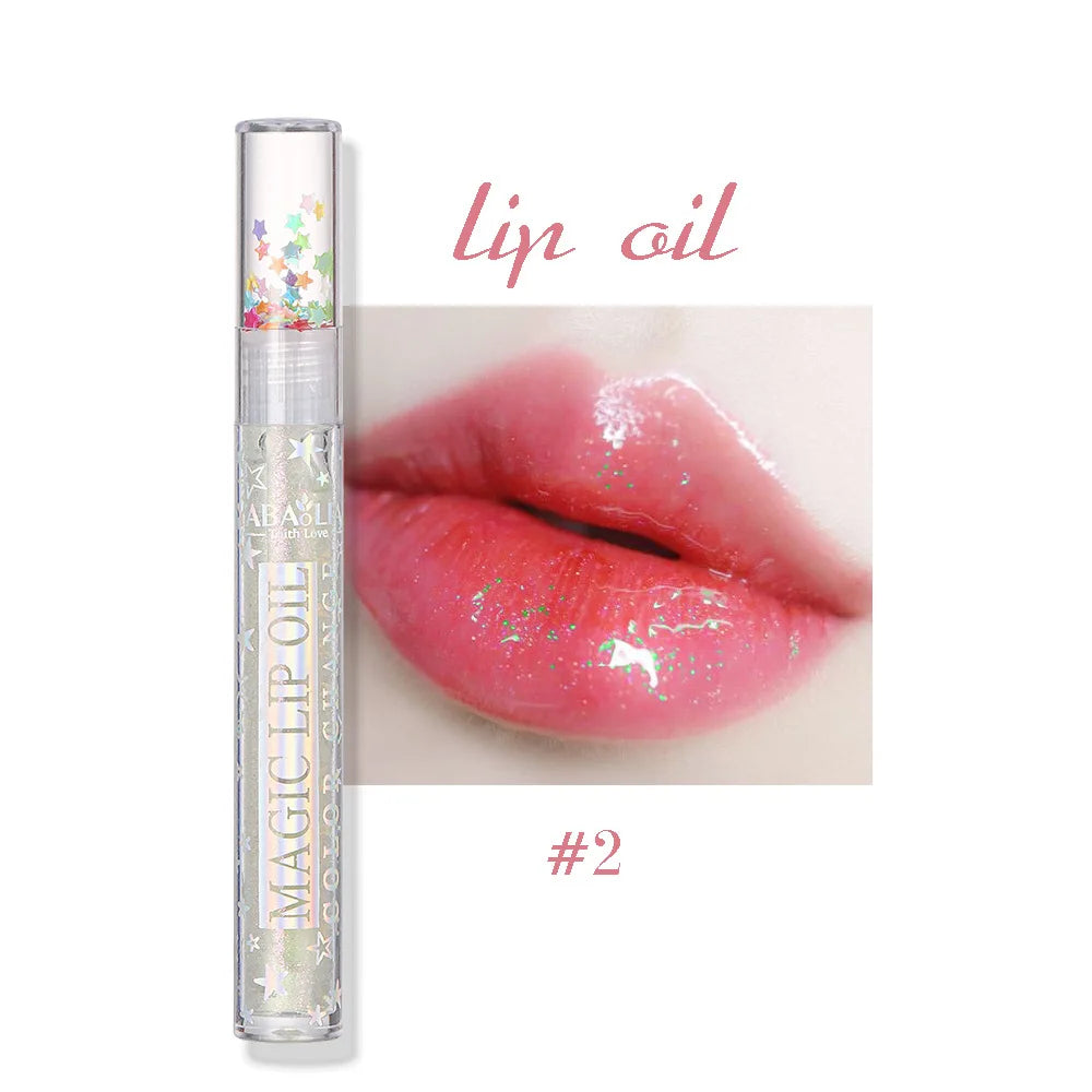 Lip Gloss Set Plumping Transparent Gloss Lip Oil Makeup Moisturizing Glitter Clear Mirror Lipstick Primer Cosmetic HIP 02