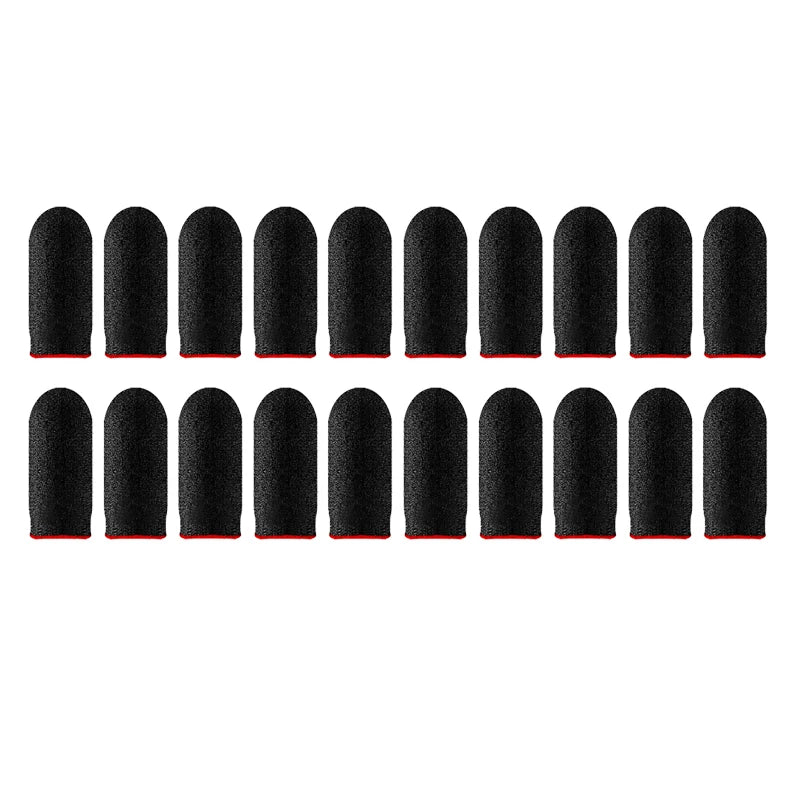 Gaming Fingertip Gloves – Sweatproof Anti-Slip Touch Screen Gaming Finger Gloves HIP 20pcs of Red