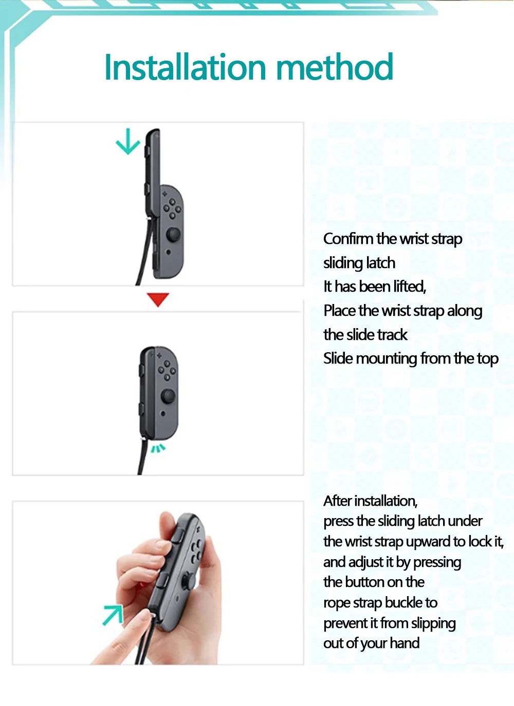 Nintendo Switch Joy-Con Wrist Strap Lanyard – 1 or 2 Pack Controller Wrist Strap HIP