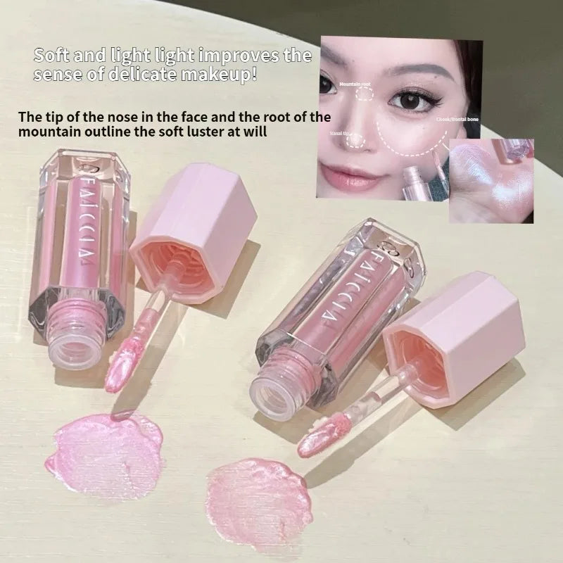 Liquid Highlighter Makeup Glow Liquid Eyeshadow Under Eye Brightener Shimmer Glitter Eyeshadow Aegyo Sal Highlight Beauty Makeup HIP