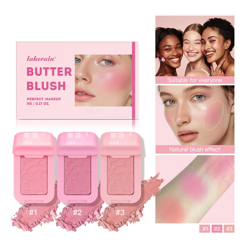 Professional Makeup Powder Blush 12HR Wear Vegan Formula Blusher Makeup Blush in Bar Cosmetics Palette Powder Pink Cream Face HIP