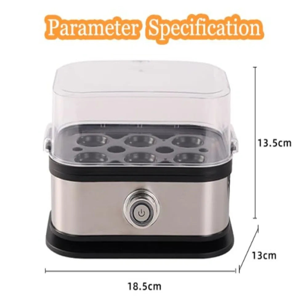 200W Smart Egg Cooker – 6-Egg Capacity & Auto Shut-Off Electric Egg Cooker HIP