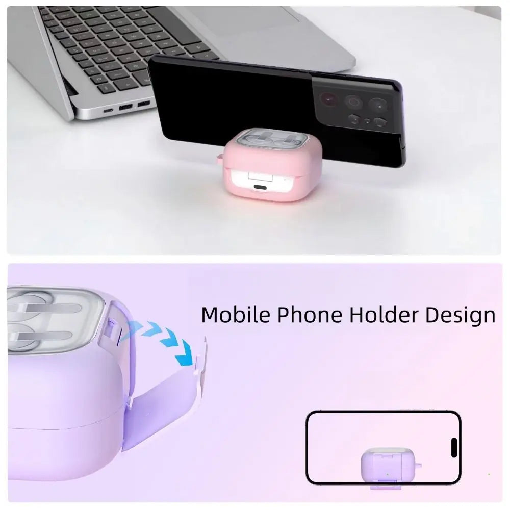 Silicone Case for Samsung Galaxy Buds 4 / 4 Pro – Clear Cover Earphone Case Cover HIP