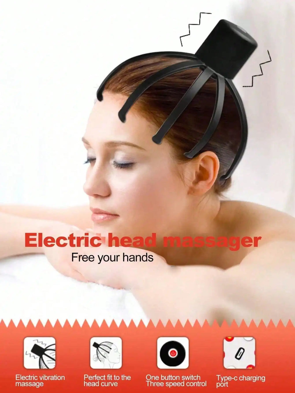 AXH Electric Octopus Scalp Massager – Rechargeable | HIP Electric Scalp Massager HIP