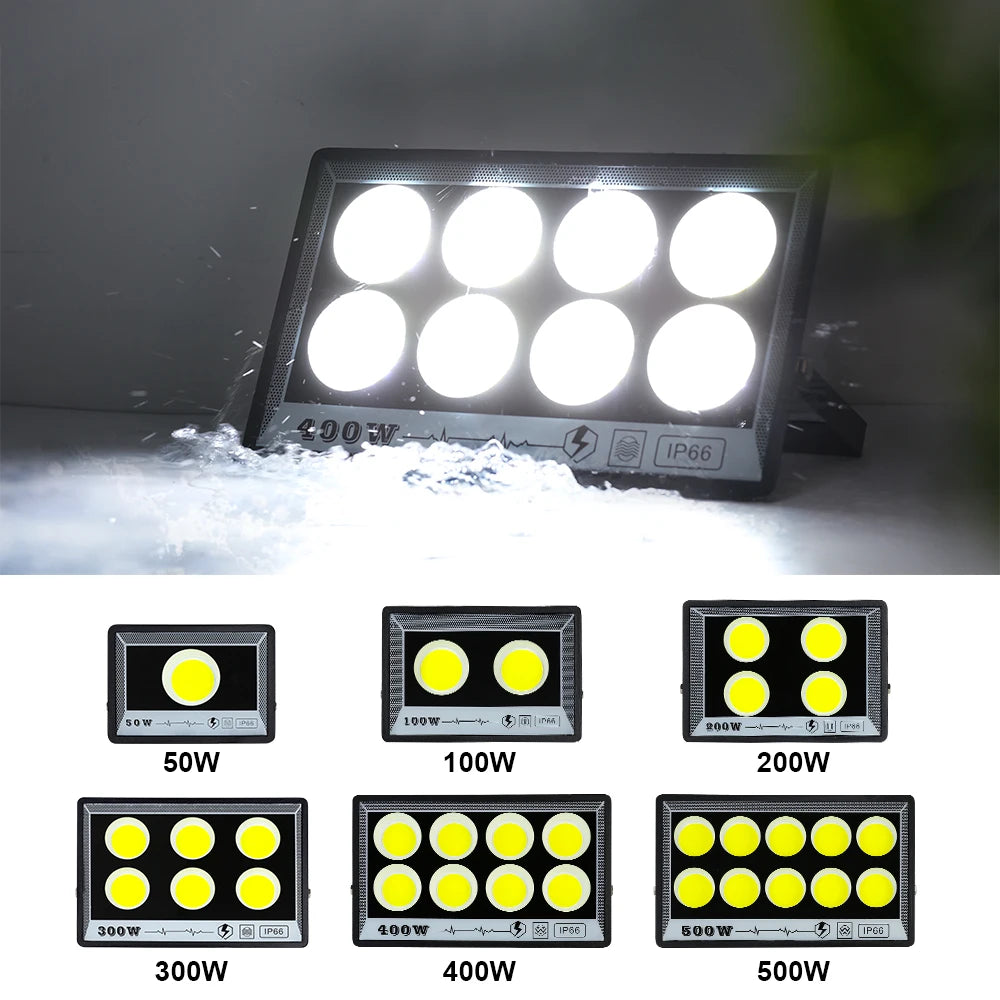 YNL IP65 LED Flood Light 50W–500W | Outdoor Garden Street Lamp LED Flood Light HIP