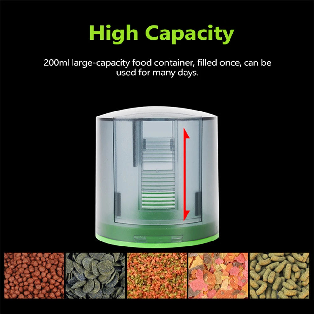 Intelligent Automatic Fish Feeder Aquarium Fish Bowl Electrical Timer Feeder Food Feeding Portable 200ml Large Capacity Fish Fee HIP