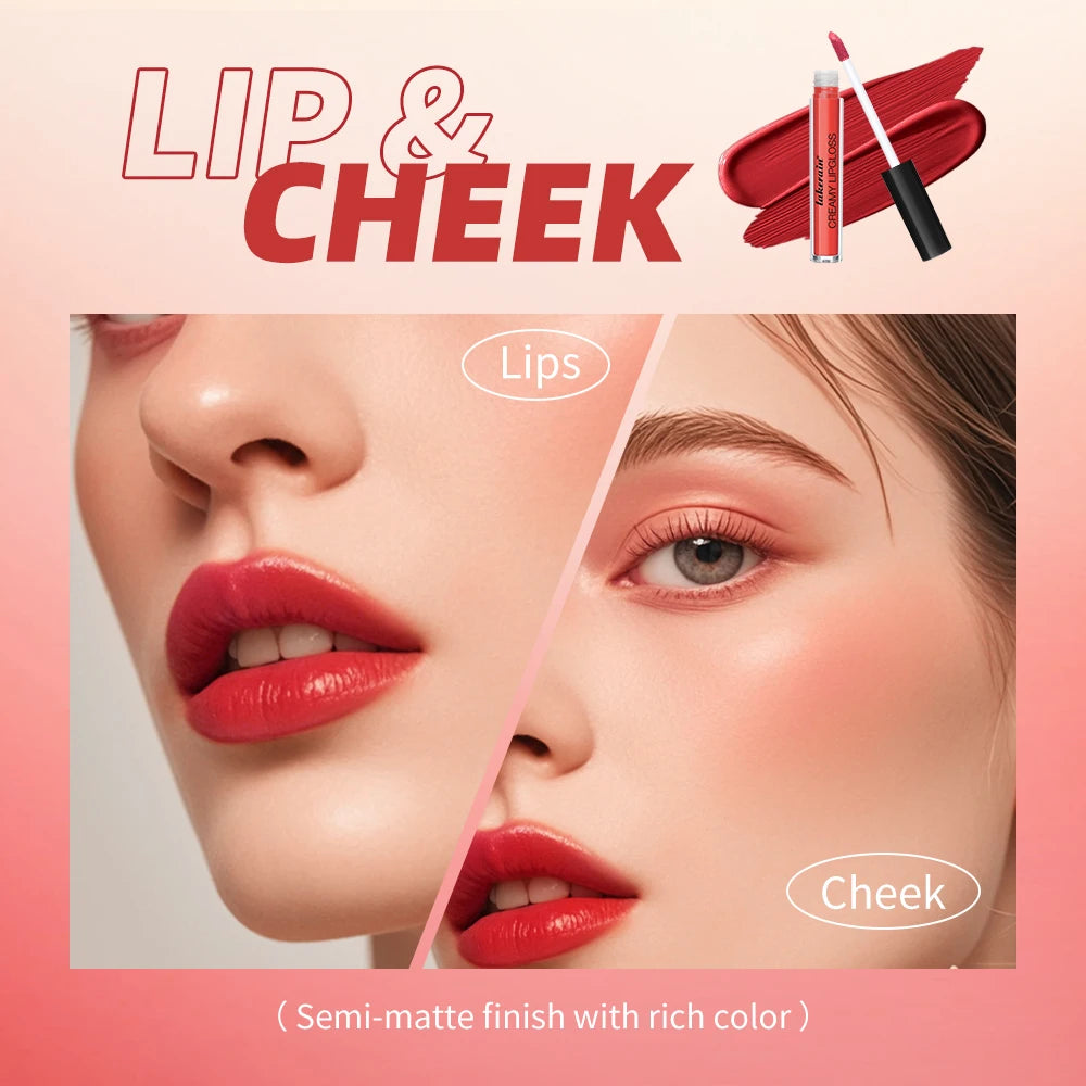 Waterproof Liquid Lipstick 8 Color Vitamin E Makeup Sets Lip Glosses Lip Plumpers Lip Cream Valentine's Day Gifts HIP