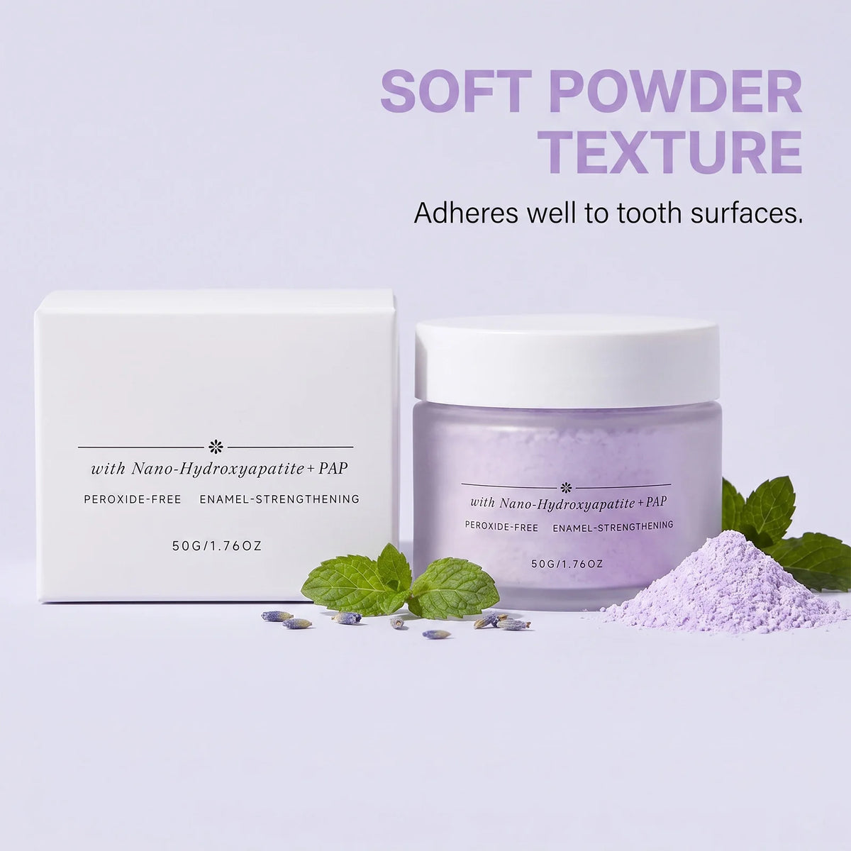 Mint Teeth Brightening Powder – Enamel-Safe Whitening 50g Tooth Whitening Powder HIP
