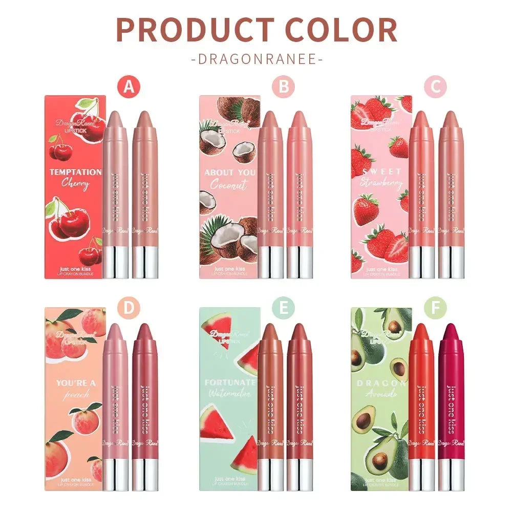 Moisturizing Lipstick Crayon Nude Hydrating Lip Stick Pencil Non-stick Lip Liner Lasting Solid Lip Honey Woman Make-up Cosmetics HIP