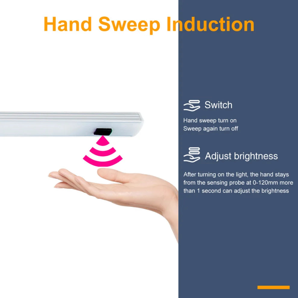 USB LED Strip Light Hand Wave Sensor – Under Cabinet & Desk LED Cabinet Strip Light HIP