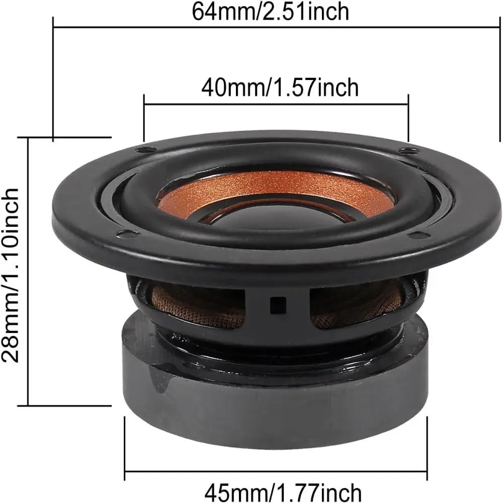 52mm Subwoofer Speaker Driver – 4 Ohm 5W Magnetic Wired Speaker Driver HIP