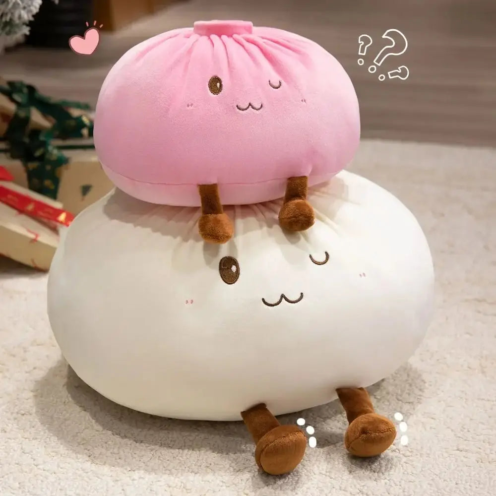 Steamed Bun Dumpling Plush Pillow – Soft Kawaii Toy | HIP Plush Toy Pillow HIP