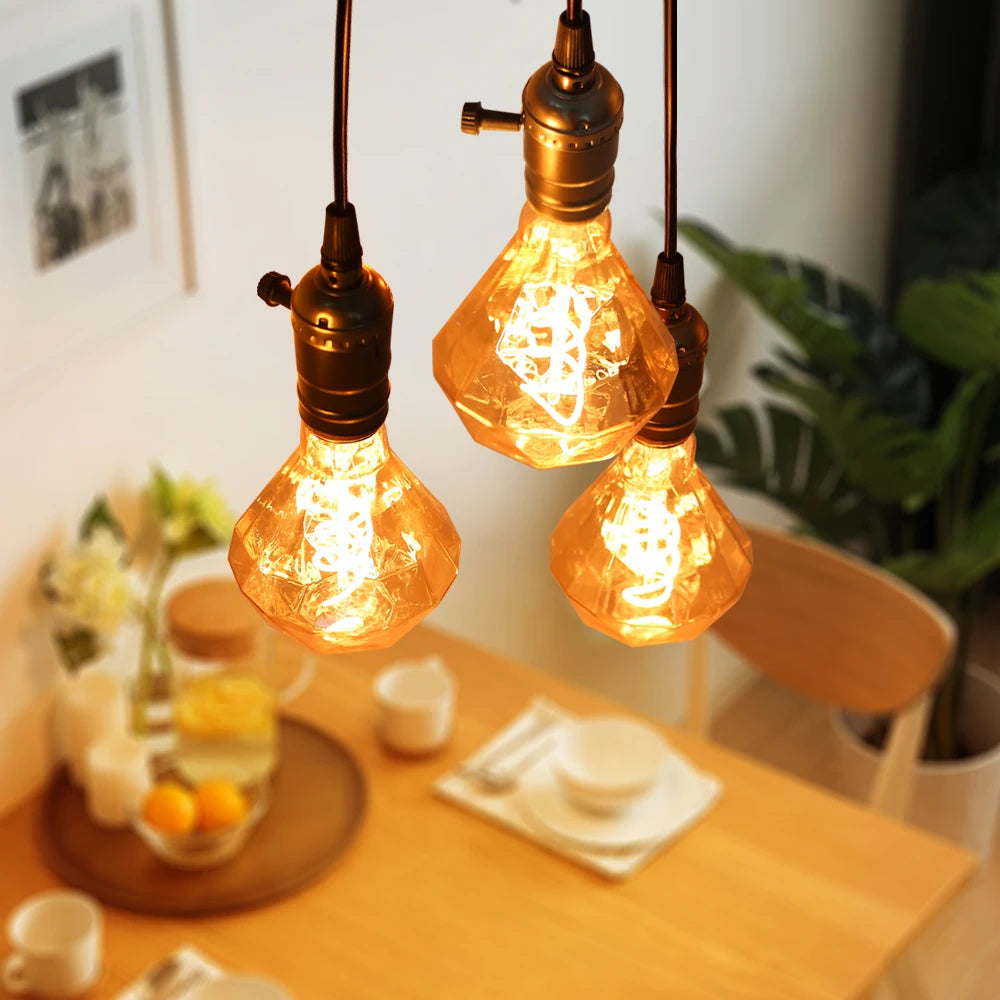 E27 LED Filament Vintage Edison Bulb 4W – A60 ST64 G95 | YNL LED Filament Bulb HIP
