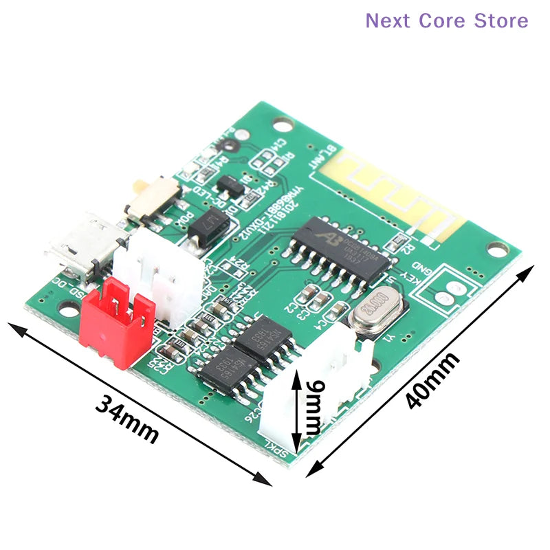 Bluetooth 5.0 Mini Stereo Amplifier Board – 5W×2 Audio Module Bluetooth Amplifier Board HIP