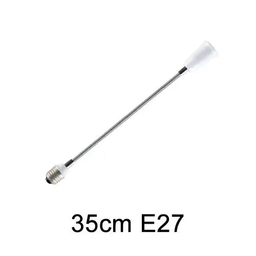 Flexible E27 to E27 Lamp Base Holder Bulb Socket Adapter 6/9/15/20/30/35/60cm Extension Light Socket Converter Fitting 110V 220V HIP 35CM E27 to E27